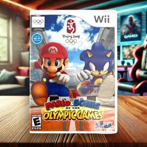Mario & Sonic At The Olympic Games Beijing 2008 Nintendo Wii CIB Complete